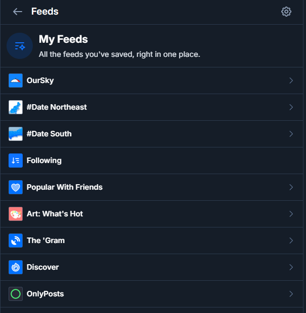 Regional feed pinning